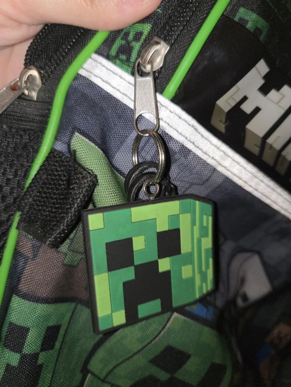 Kids Minecraft Backpack & Creeper Snapback Hat Set | Back to School Bundle